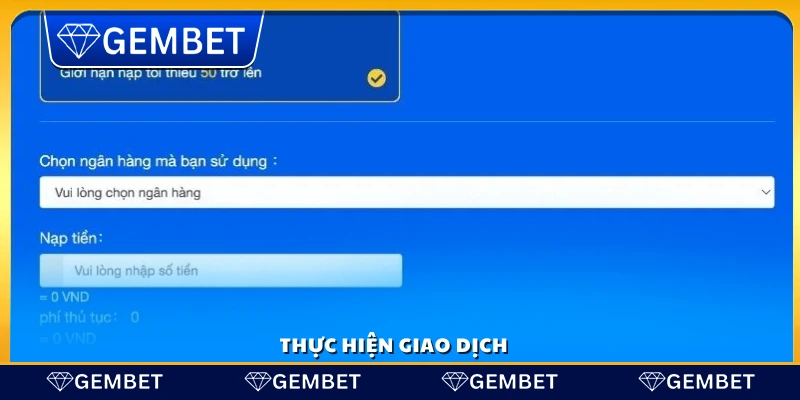 Tiến hành xác nhận giao dịch